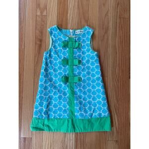 Mini Boden Jacquard Seashell Shift Dress Girls 4-5Y